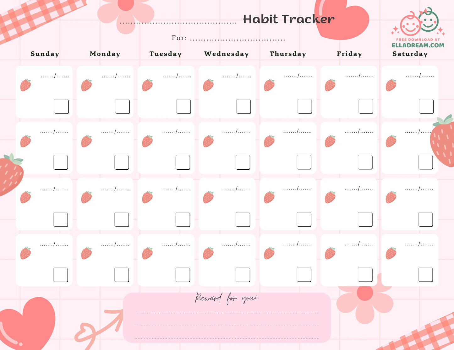 Fill-in-the-Blank Habit Tracker Free Download