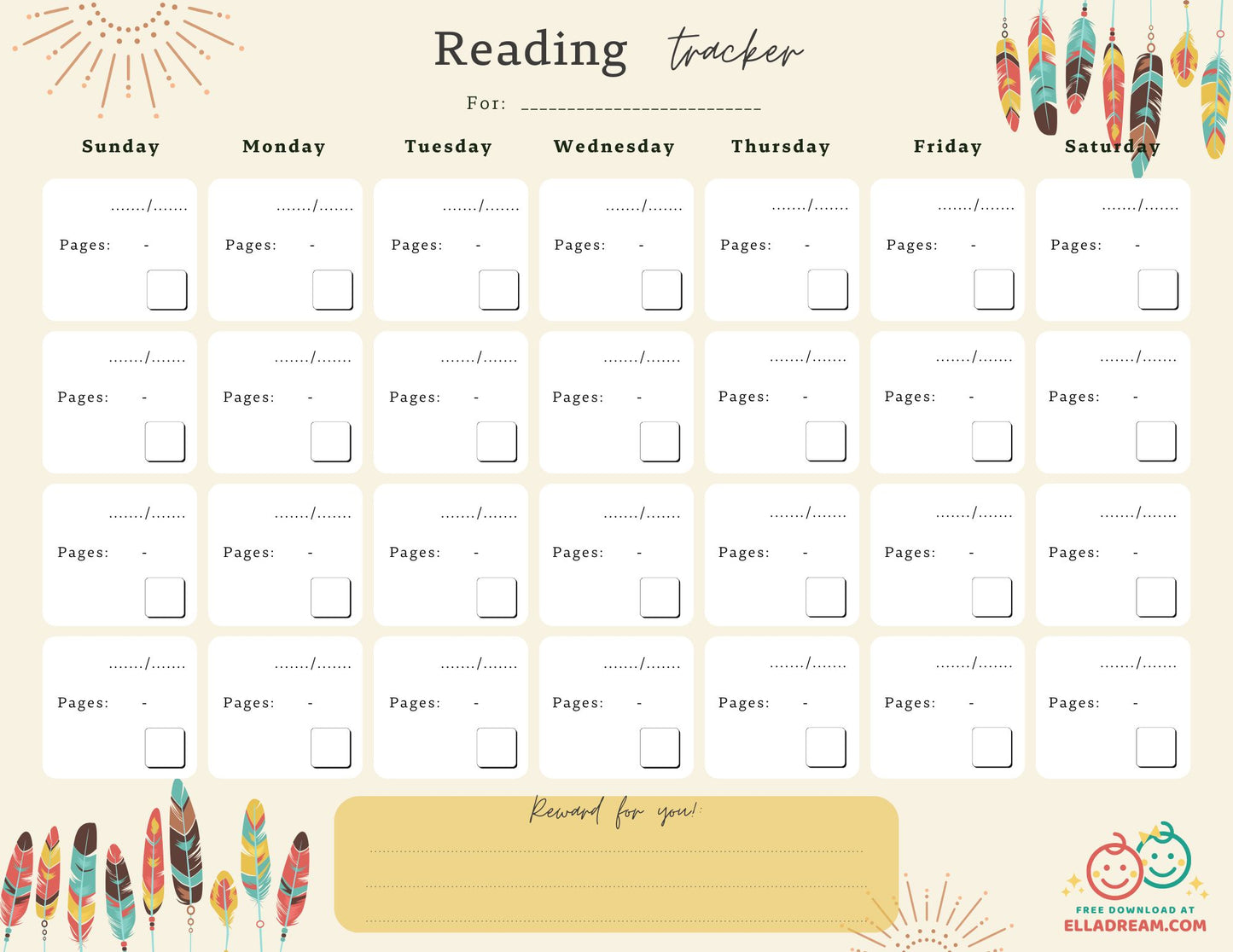 Reading Habit Tracker Free Download
