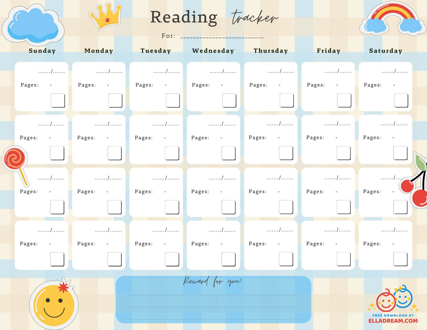 Reading Habit Tracker Free Download