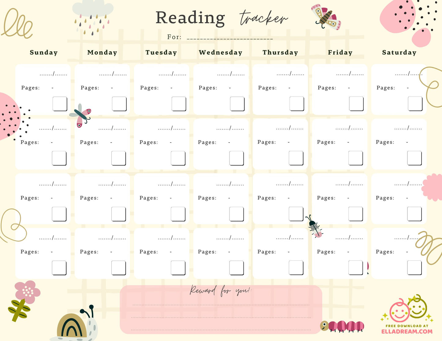 Reading Habit Tracker Free Download