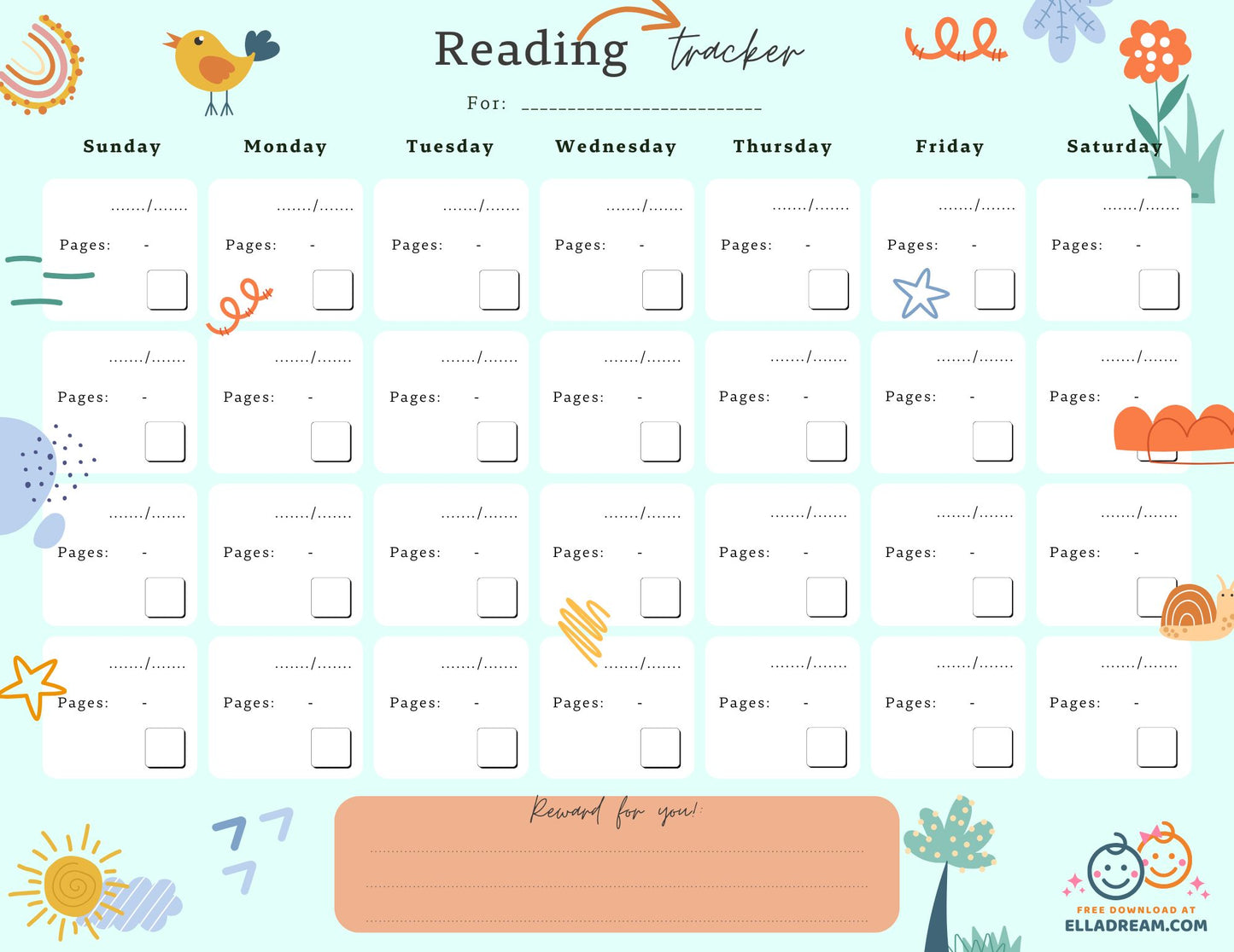 Reading Habit Tracker Free Download