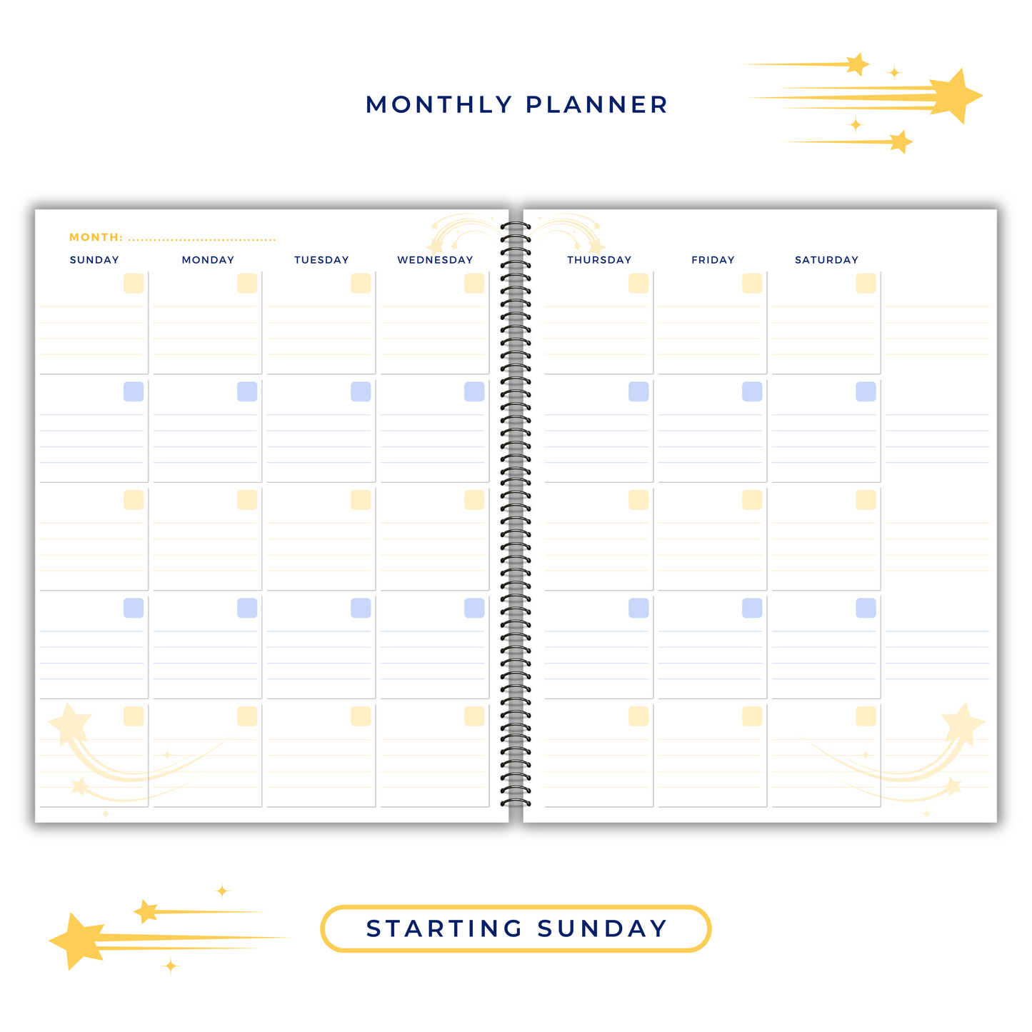 BLUE 7 DAY PLANNER & APPOINTMENT BOOK