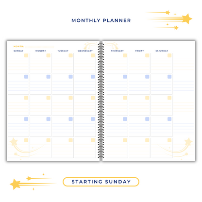 BLUE 7 DAY PLANNER & APPOINTMENT BOOK