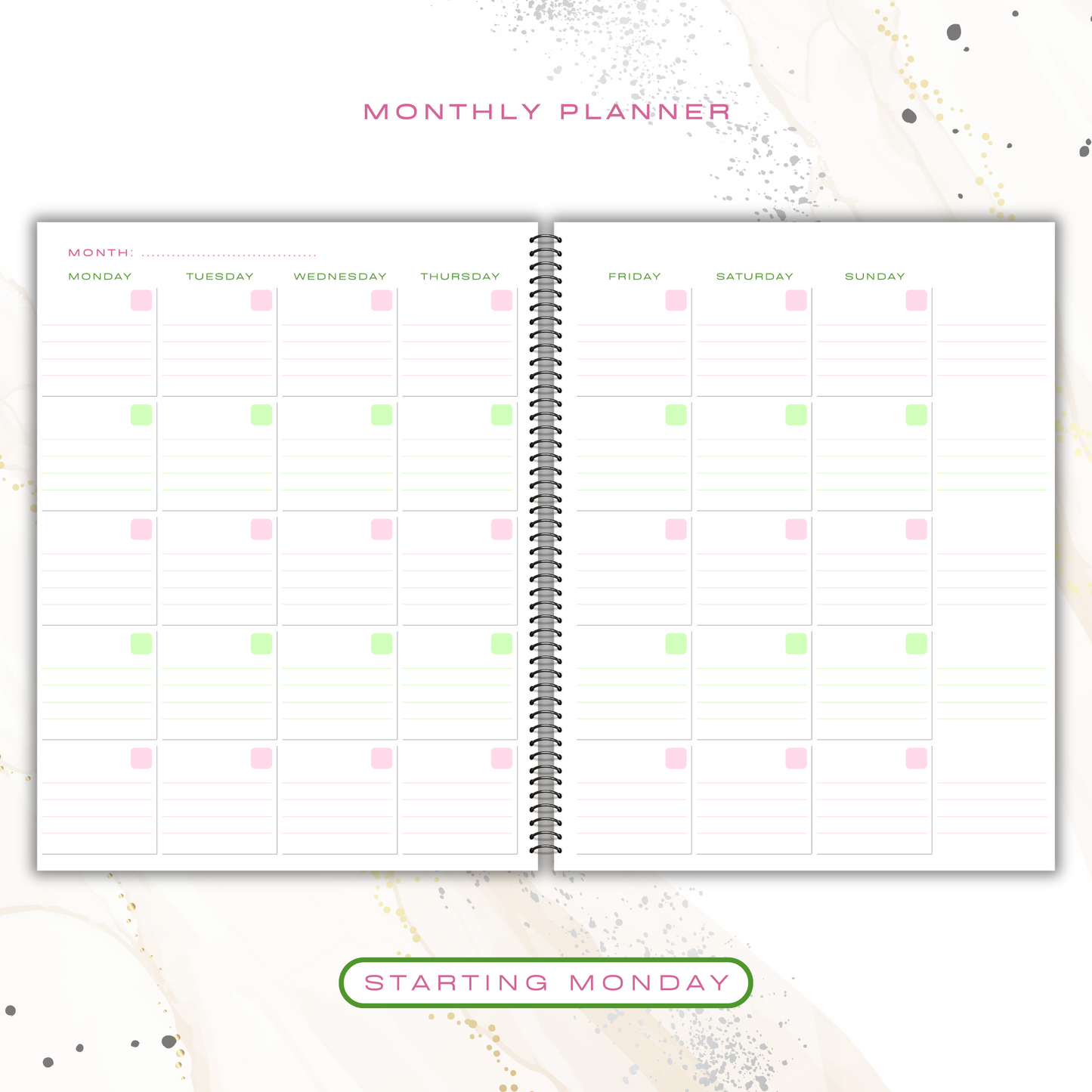 LIGHT CLASSIC 7 DAY PLANNER & APPOINTMENT BOOK