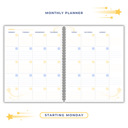 BLUE 7 DAY PLANNER & APPOINTMENT BOOK