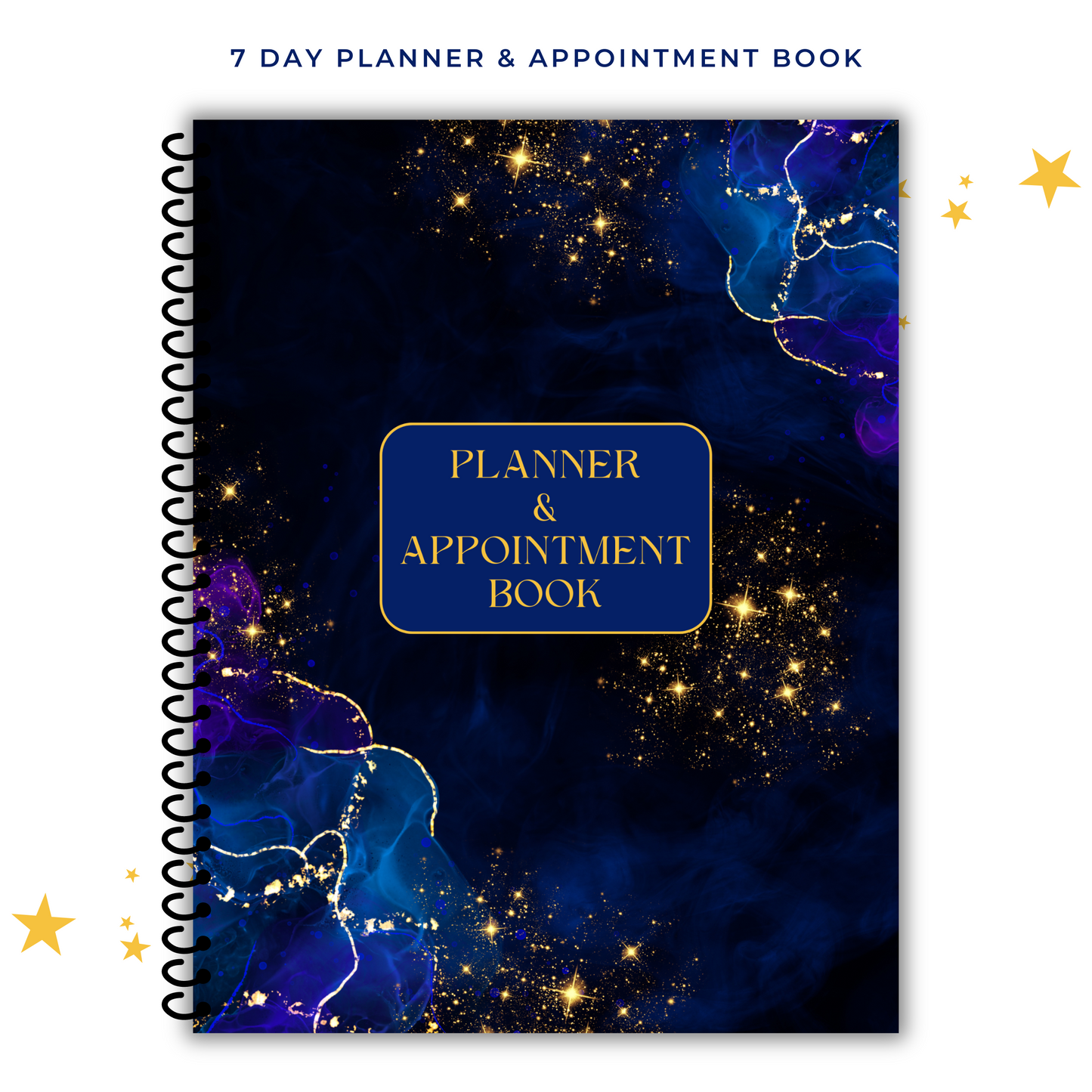 BLUE 7 DAY PLANNER & APPOINTMENT BOOK