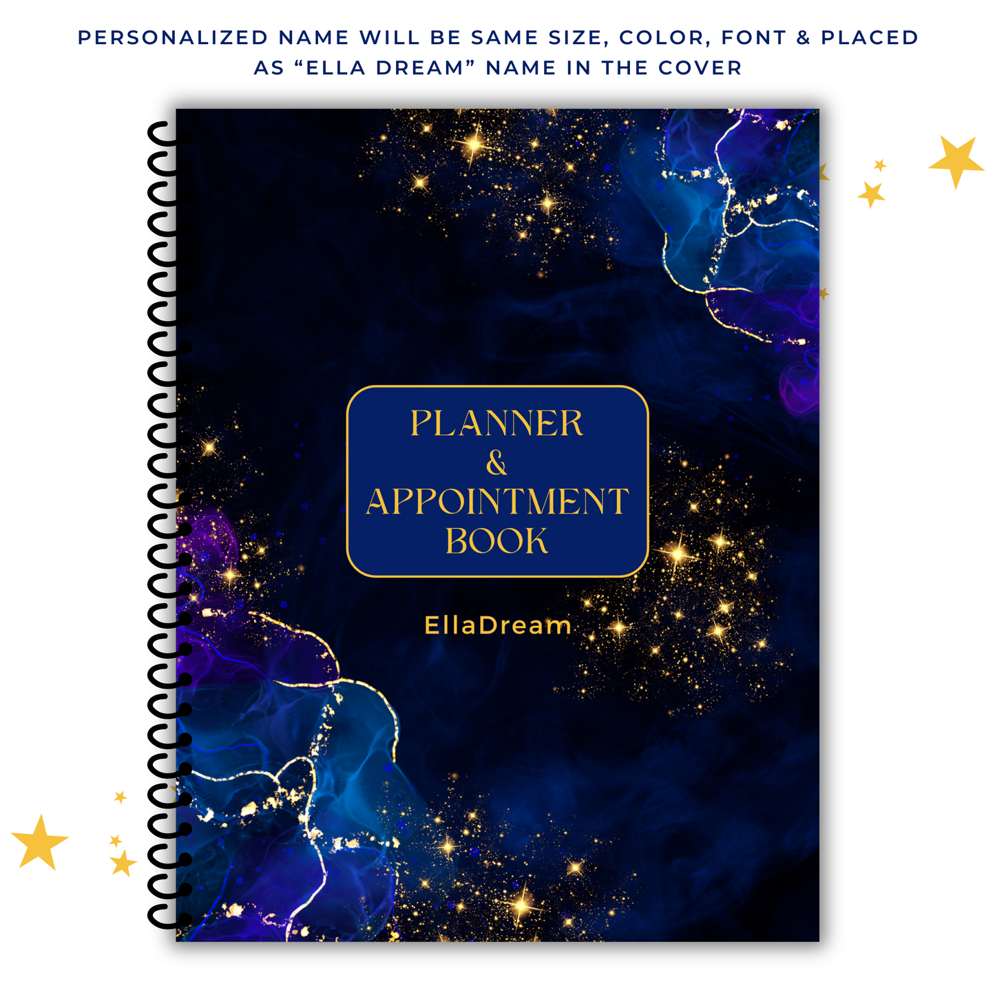 BLUE 7 DAY PLANNER & APPOINTMENT BOOK