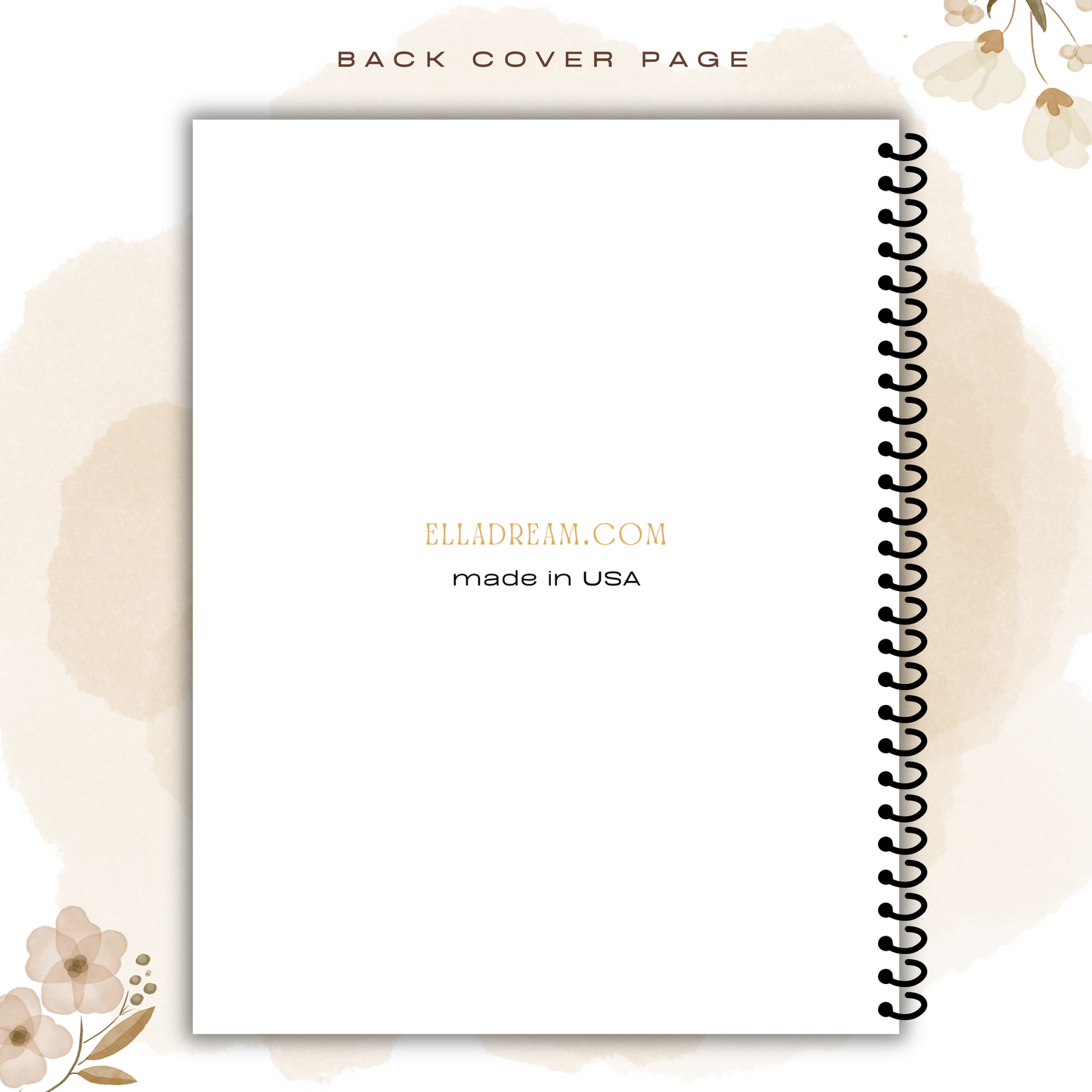 FEATHER 7 DAY PLANNER AND APPOINTMENT BOOK_BLACK AND WHITE