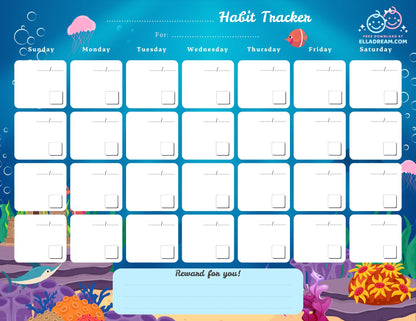 Fill-in-the-Blank Habit Tracker Free Download_Collection 2