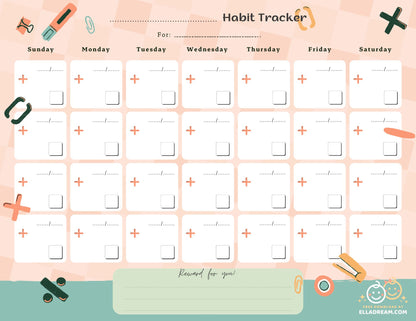 Fill-in-the-Blank Habit Tracker Free Download