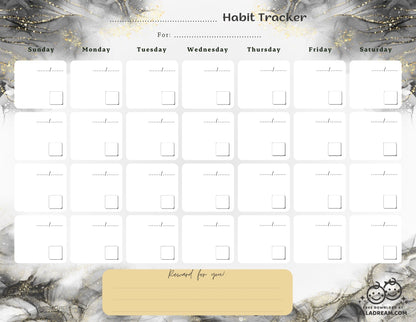 Fill-in-the-Blank Habit Tracker Free Download_Collection 1