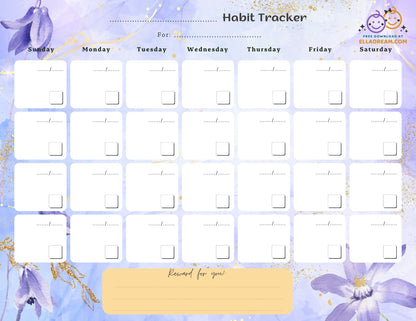Fill-in-the-Blank Habit Tracker Free Download_Collection 1