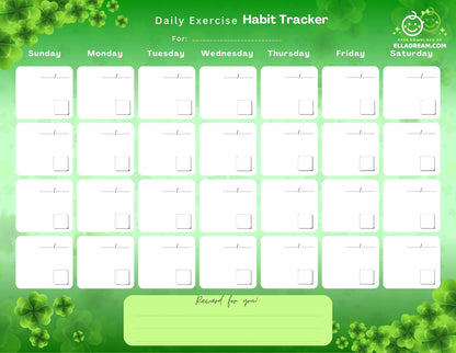 Fill-in-the-Blank Habit Tracker Free Download_Collection 2