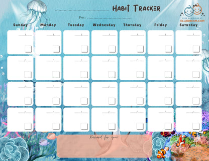 Fill-in-the-Blank Habit Tracker Free Download_Collection 2