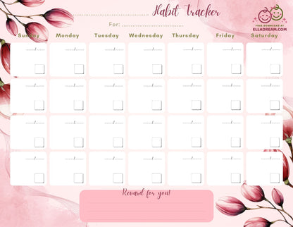 Fill-in-the-Blank Habit Tracker Free Download_Collection 2