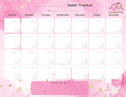 Fill-in-the-Blank Habit Tracker Free Download_Collection 1