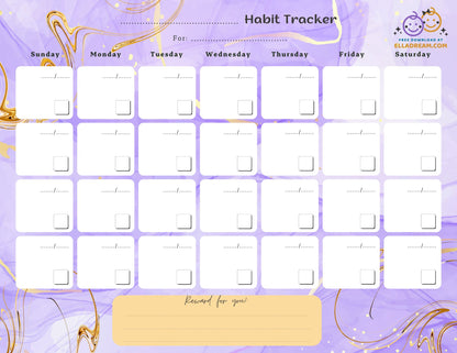 Fill-in-the-Blank Habit Tracker Free Download_Collection 1