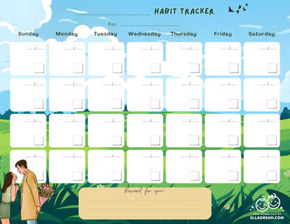 Fill-in-the-Blank Habit Tracker Free Download_Collection 2
