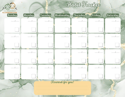 Fill-in-the-Blank Habit Tracker Free Download_Collection 2