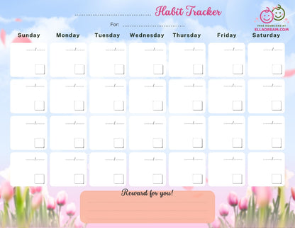 Fill-in-the-Blank Habit Tracker Free Download_Collection 2