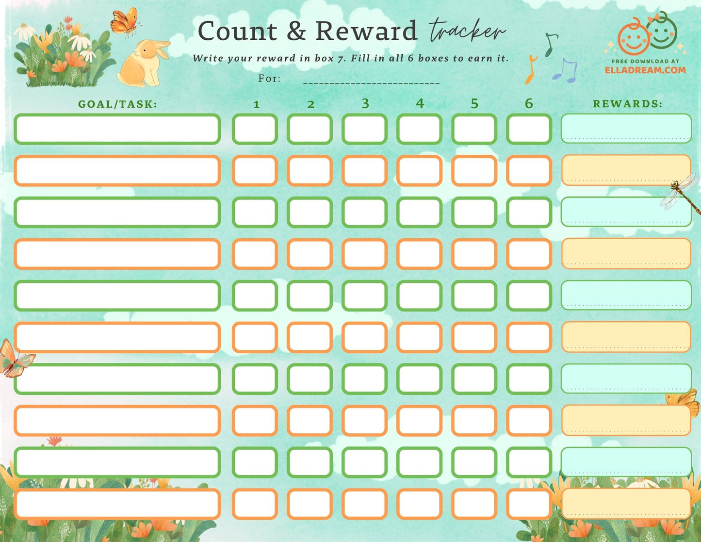 Multi-Subject Count & Reward Tracker — A Gentle System for Building Multiple Habits at Once_Collection 1