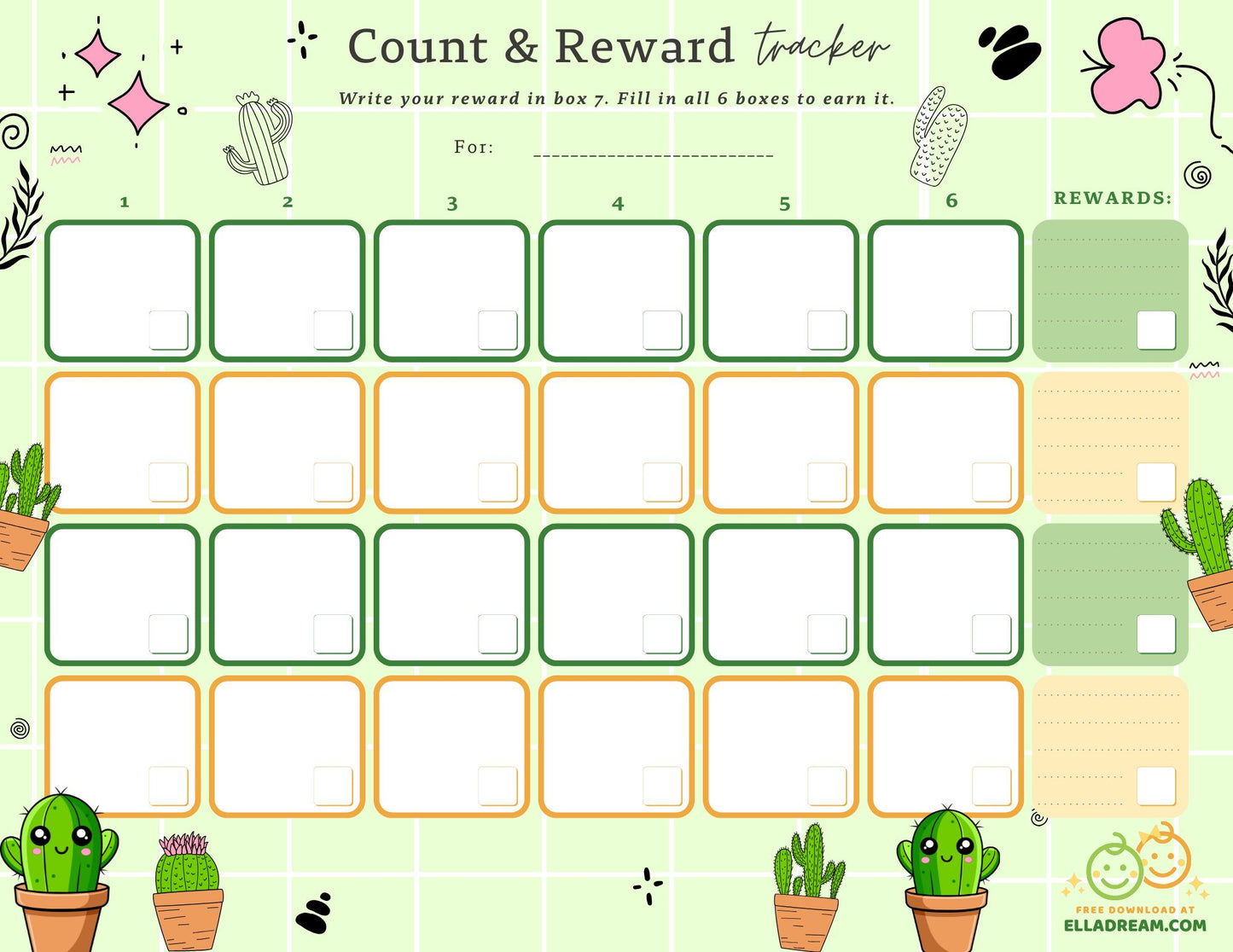 🌟Count & Reward Tracker — A Gentle Way to Build One Habit at a Time_Collection 1