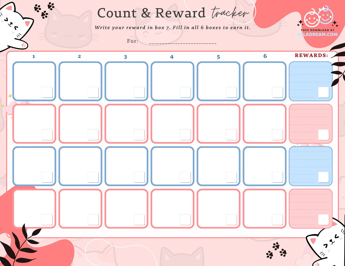 🌟Count & Reward Tracker — A Gentle Way to Build One Habit at a Time_Collection 1