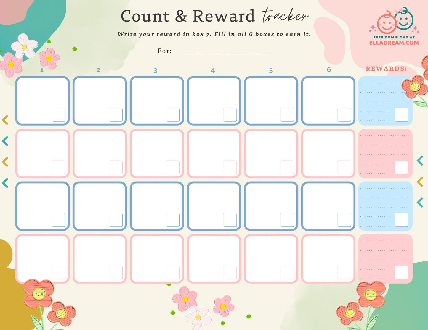 🌟Count & Reward Tracker — A Gentle Way to Build One Habit at a Time_Collection 1