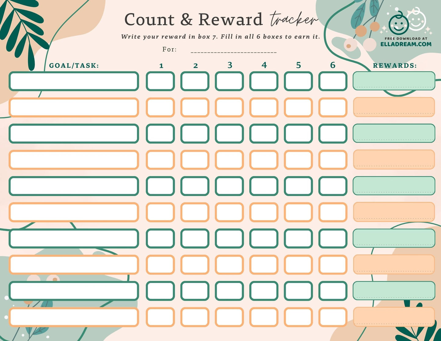 Multi-Subject Count & Reward Tracker — A Gentle System for Building Multiple Habits at Once_Collection 1