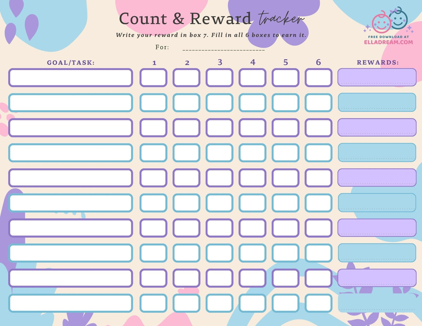 Multi-Subject Count & Reward Tracker — A Gentle System for Building Multiple Habits at Once_Collection 1