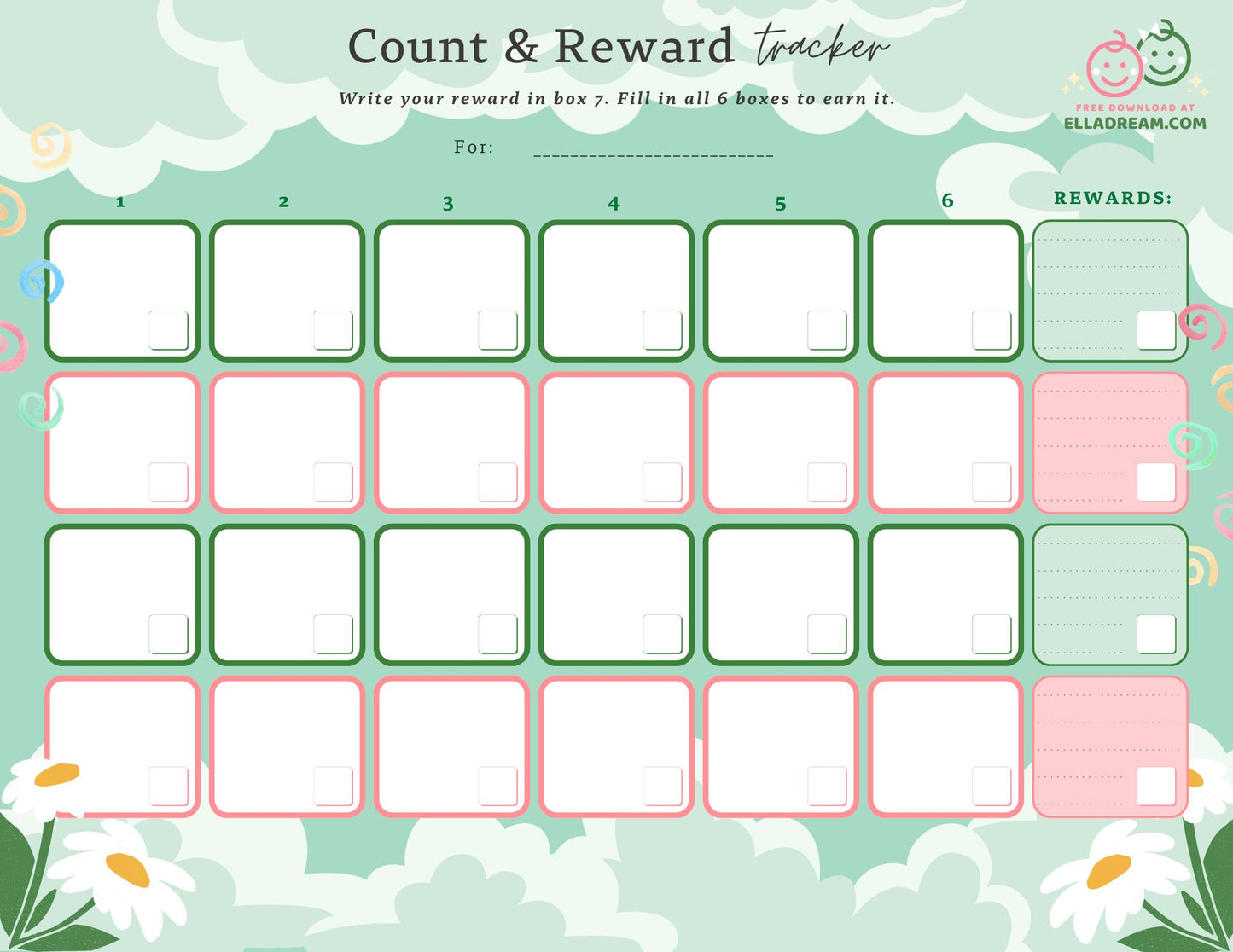 🌟Count & Reward Tracker — A Gentle Way to Build One Habit at a Time_Collection 1