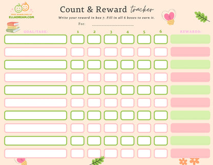 Multi-Subject Count & Reward Tracker — A Gentle System for Building Multiple Habits at Once_Collection 1