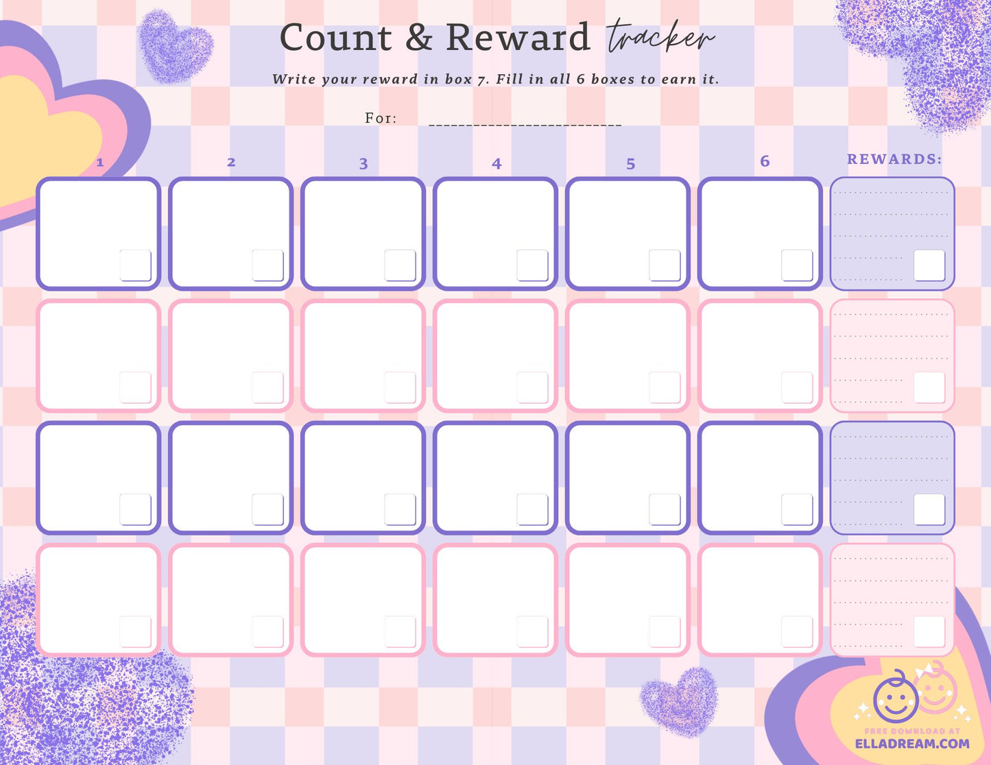 🌟Count & Reward Tracker — A Gentle Way to Build One Habit at a Time_Collection 1