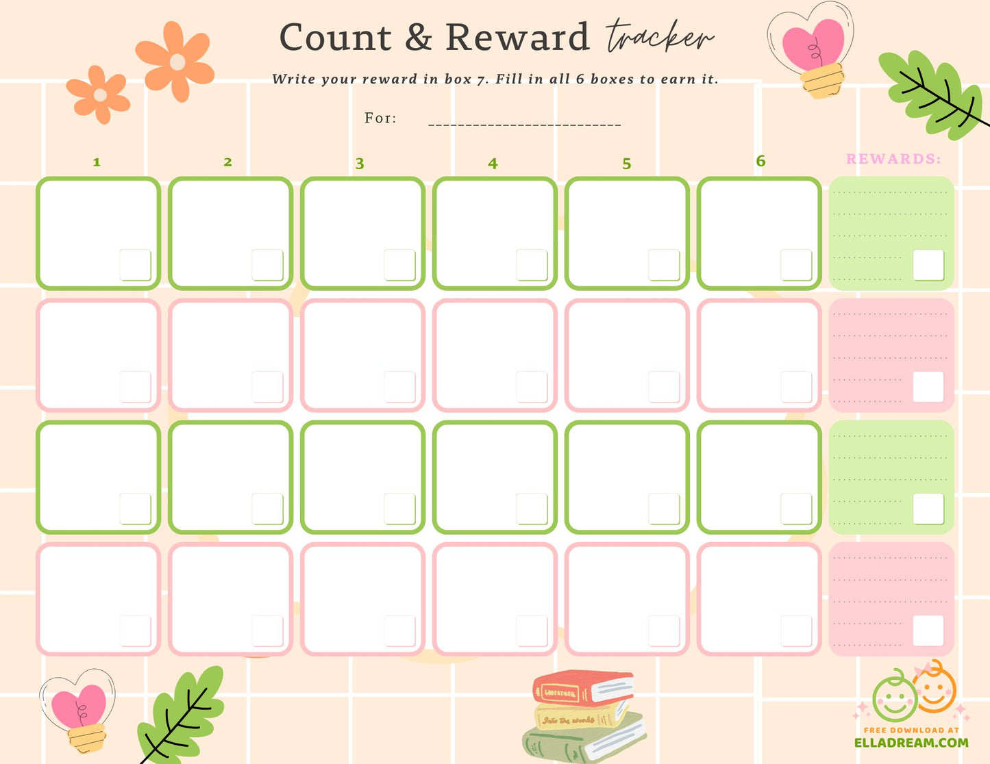 🌟Count & Reward Tracker — A Gentle Way to Build One Habit at a Time_Collection 1