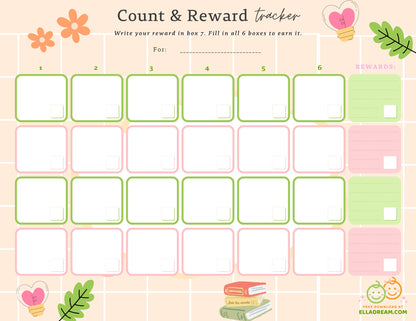 🌟Count & Reward Tracker — A Gentle Way to Build One Habit at a Time_Collection 1