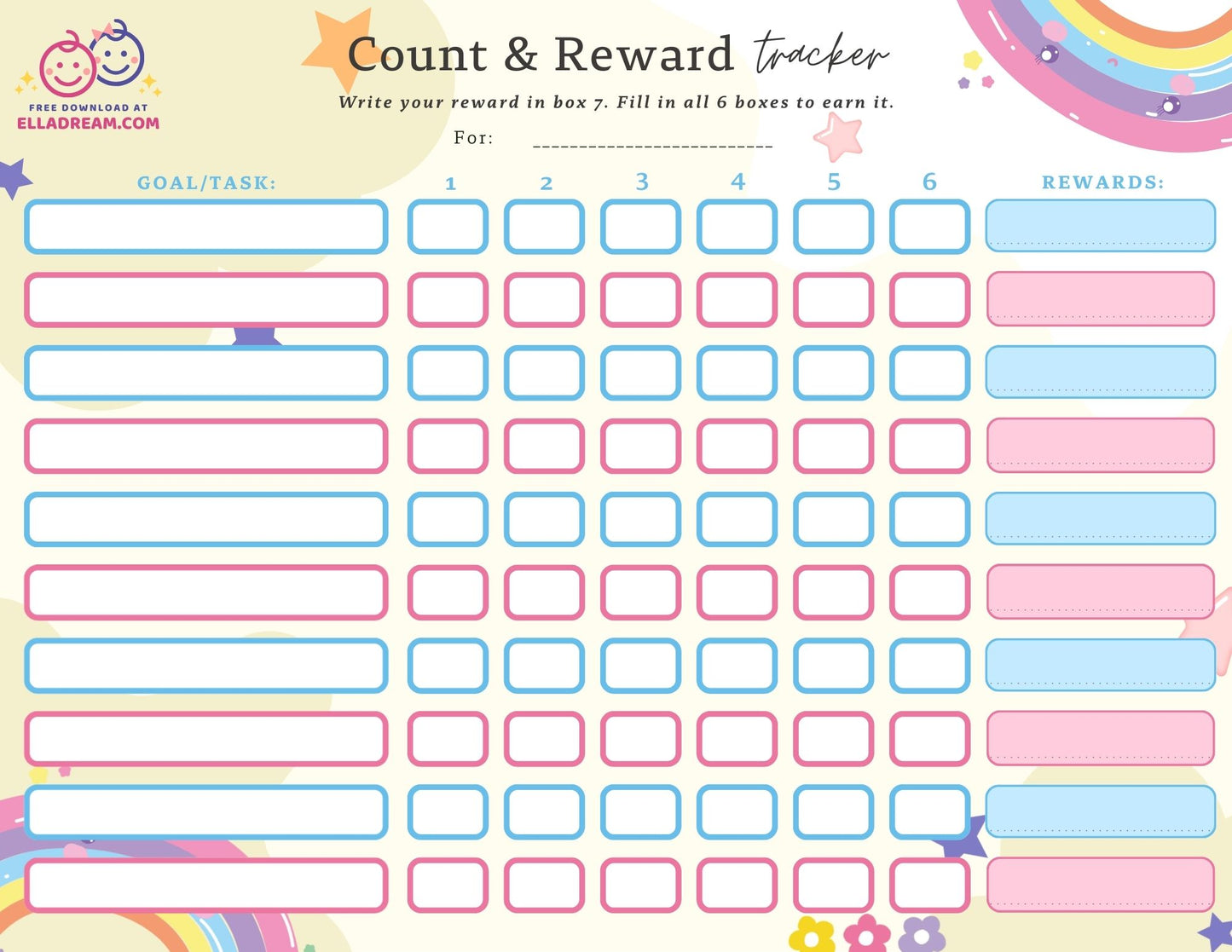 Multi-Subject Count & Reward Tracker — A Gentle System for Building Multiple Habits at Once_Collection 1