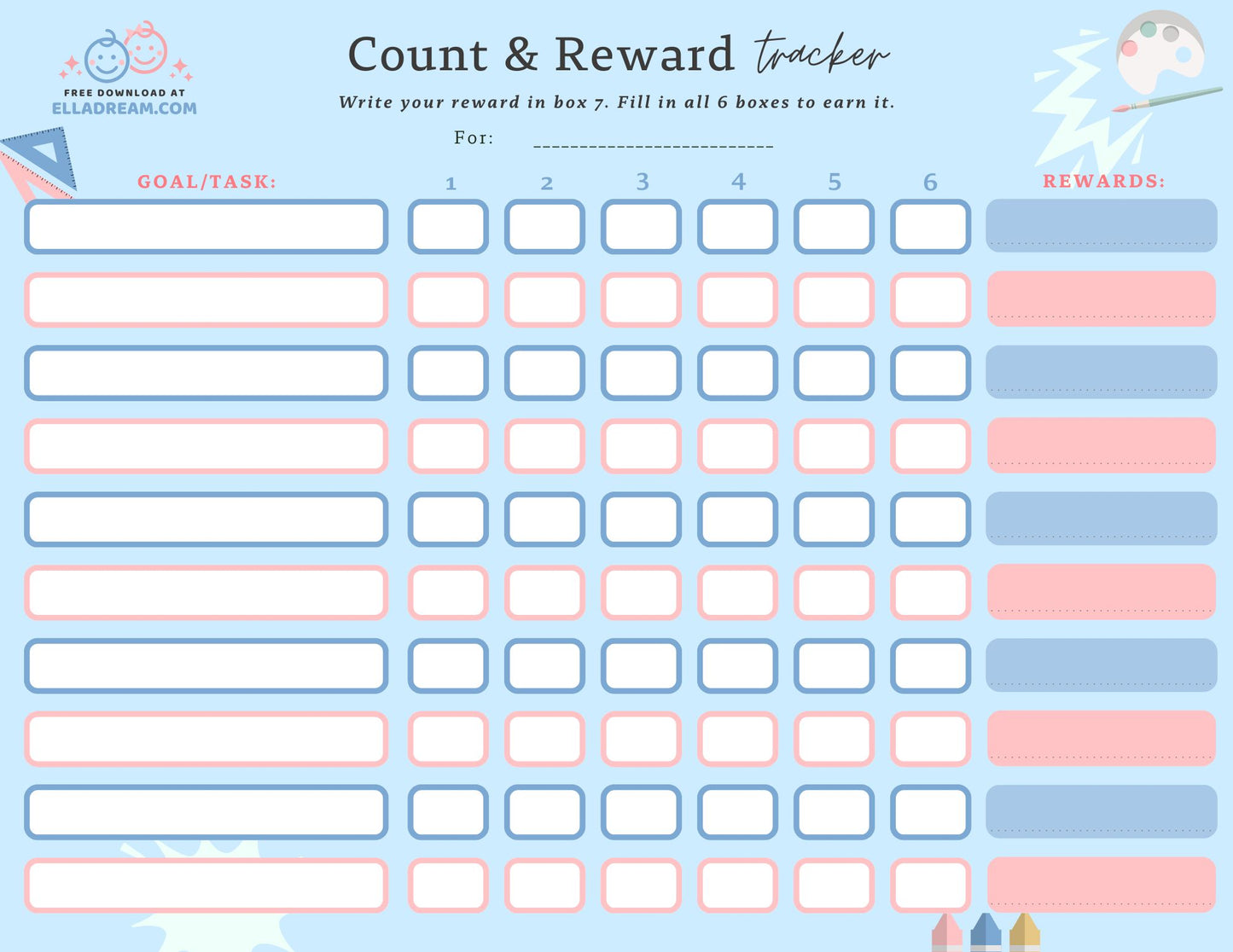 Multi-Subject Count & Reward Tracker — A Gentle System for Building Multiple Habits at Once_Collection 1