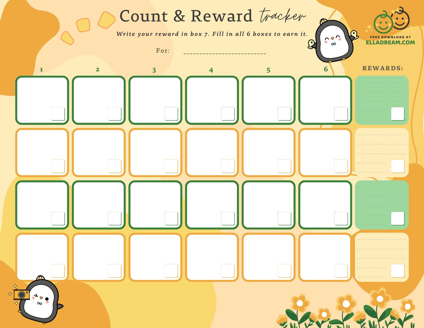 🌟Count & Reward Tracker — A Gentle Way to Build One Habit at a Time_Collection 1