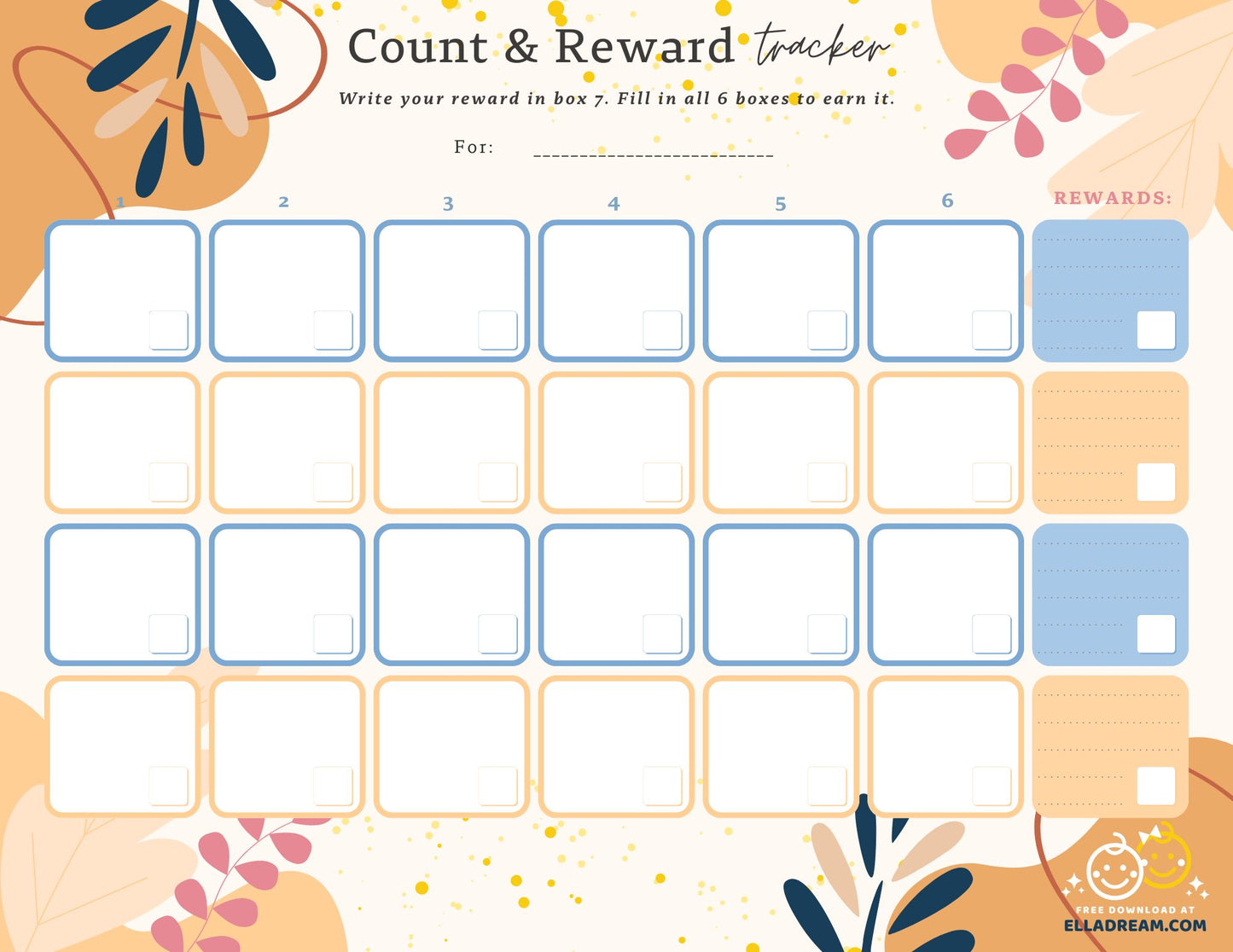 🌟Count & Reward Tracker — A Gentle Way to Build One Habit at a Time_Collection 1