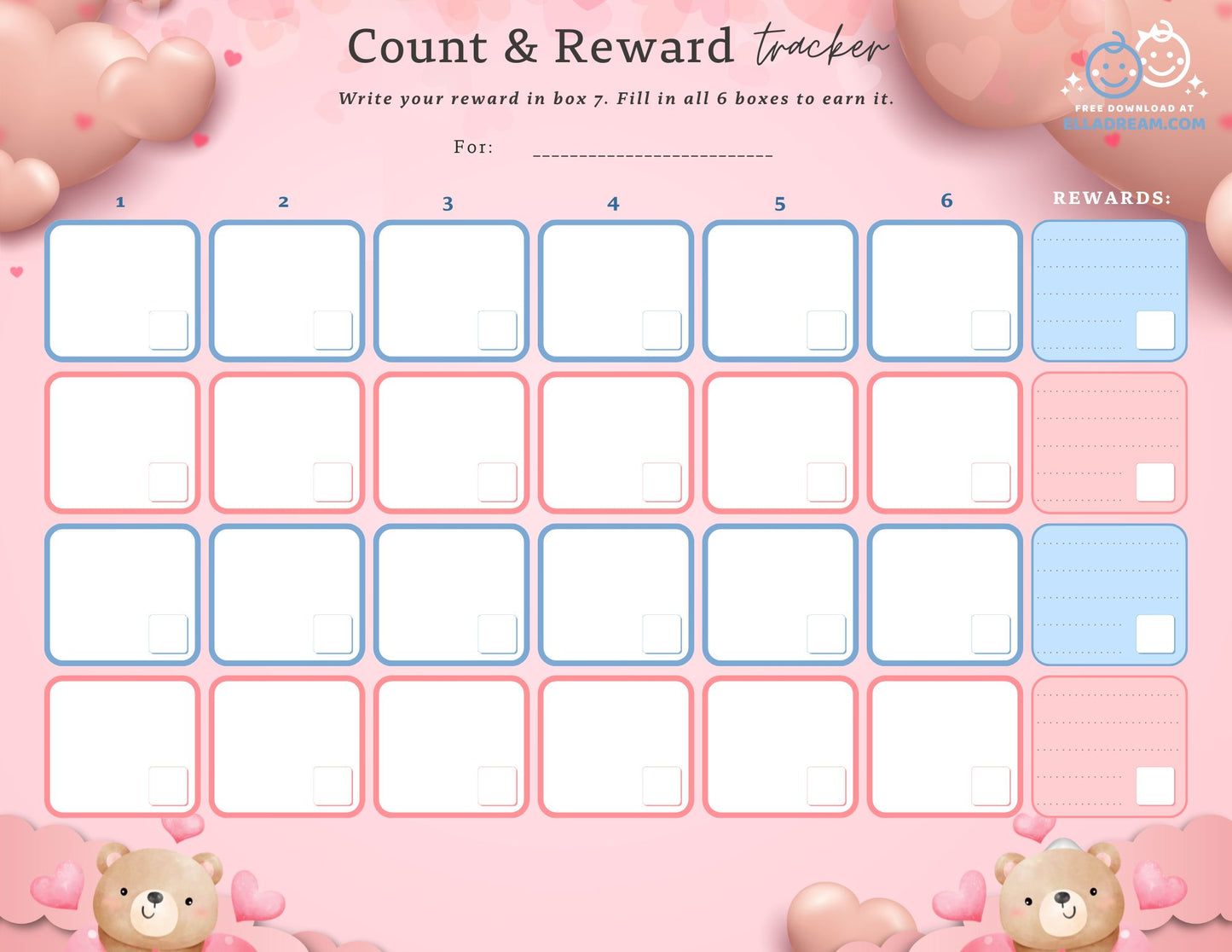 🌟Count & Reward Tracker — A Gentle Way to Build One Habit at a Time_Collection 1