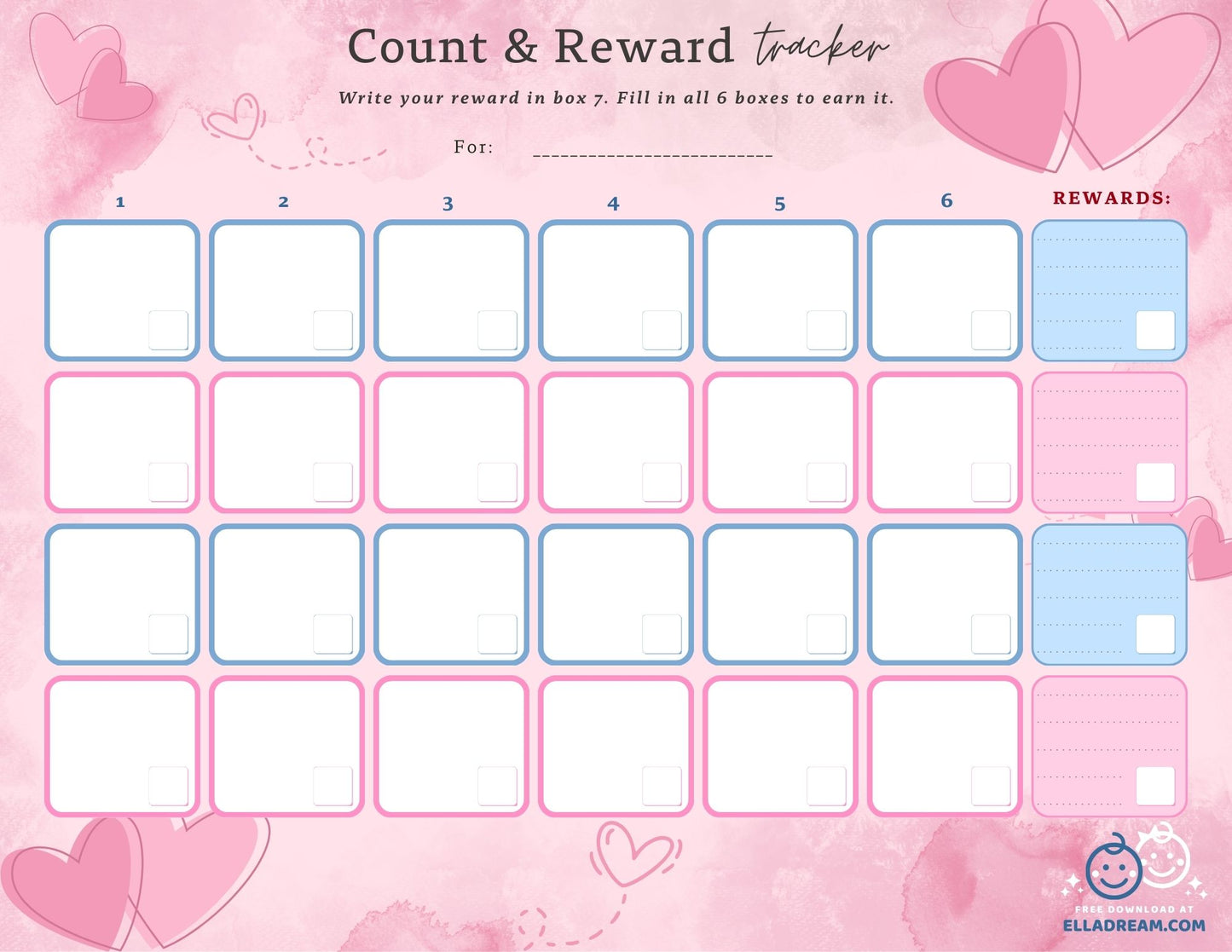 🌟Count & Reward Tracker — A Gentle Way to Build One Habit at a Time_Collection 1