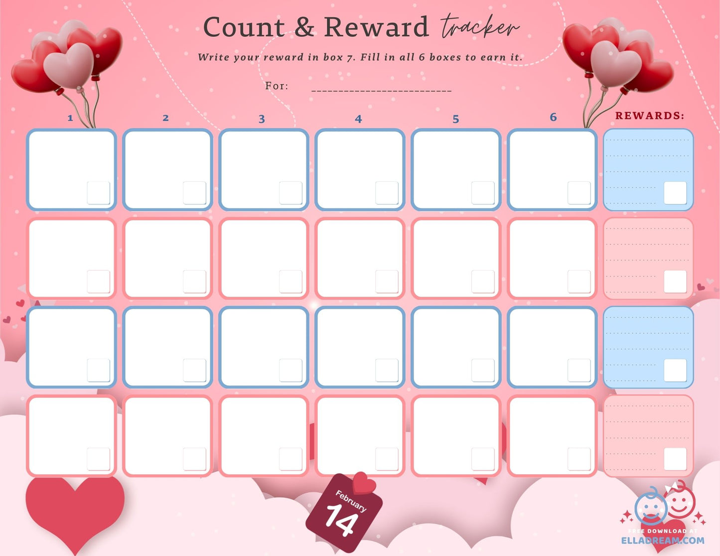 🌟Count & Reward Tracker — A Gentle Way to Build One Habit at a Time_Collection 1