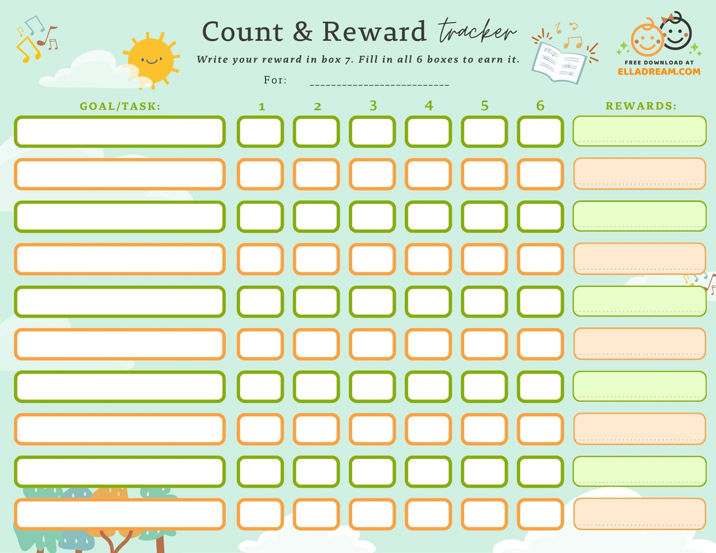 Multi-Subject Count & Reward Tracker — A Gentle System for Building Multiple Habits at Once_Collection 1