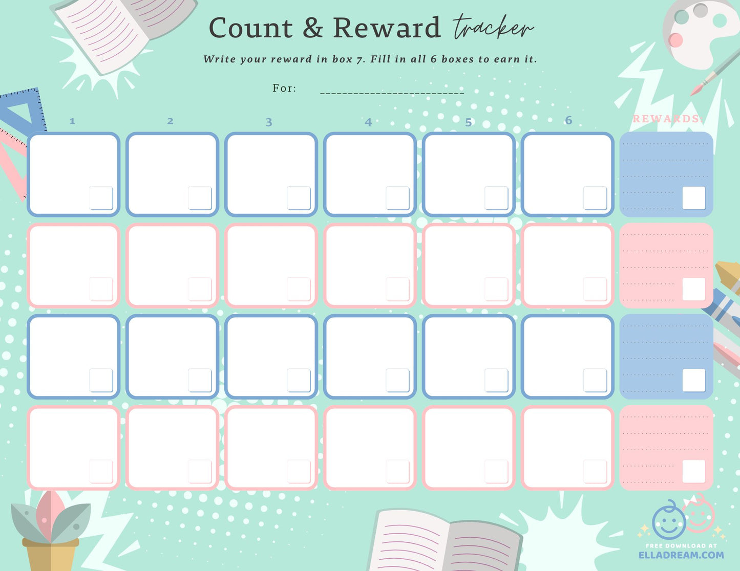 🌟Count & Reward Tracker — A Gentle Way to Build One Habit at a Time_Collection 1