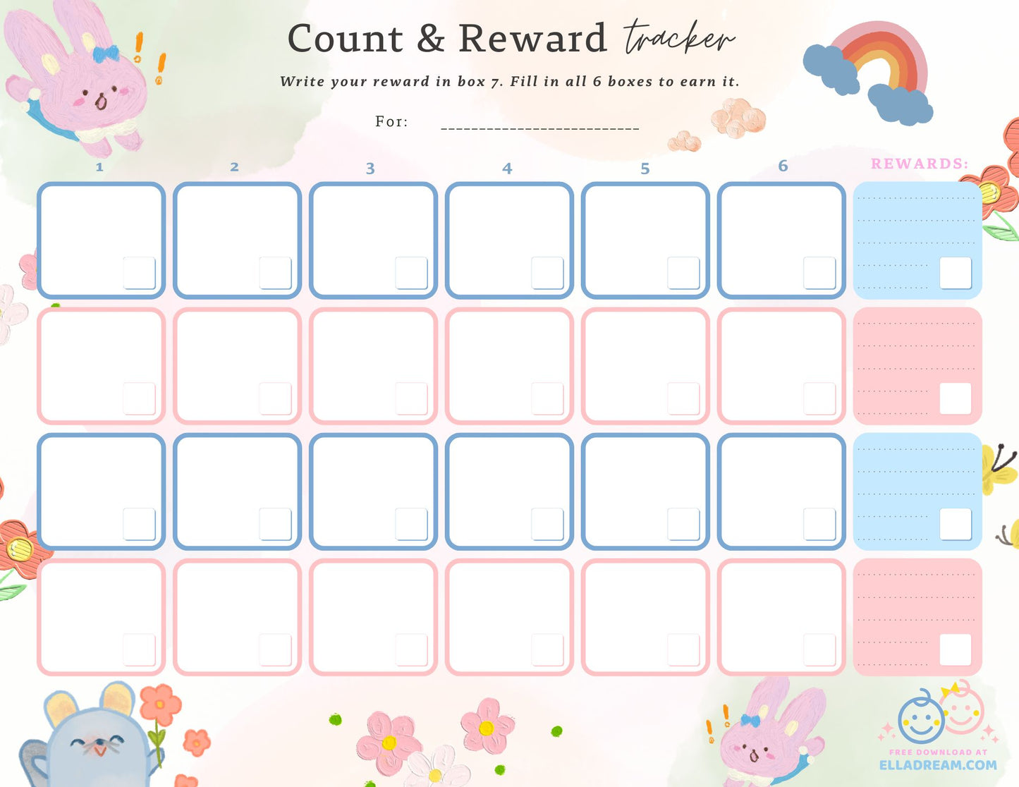 🌟Count & Reward Tracker — A Gentle Way to Build One Habit at a Time_Collection 1