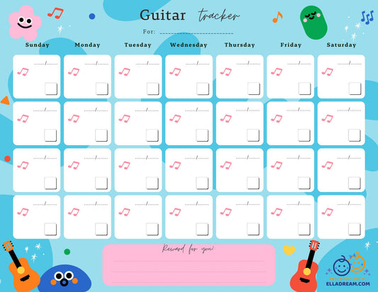 Guitar Practice Habit Tracker Free Download