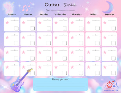 Guitar Practice Habit Tracker Free Download_Collection 1
