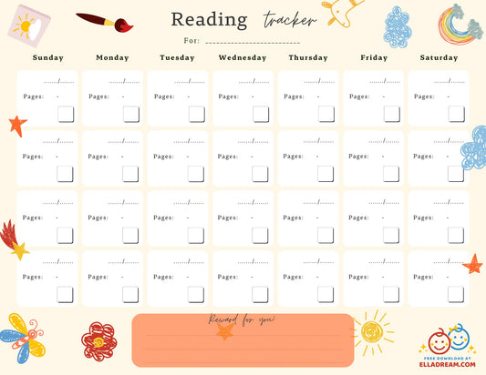 Reading Habit Tracker Free Download