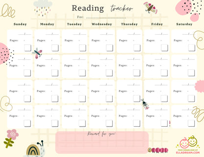 Reading Habit Tracker Free Download