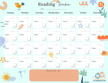 Reading Habit Tracker Free Download